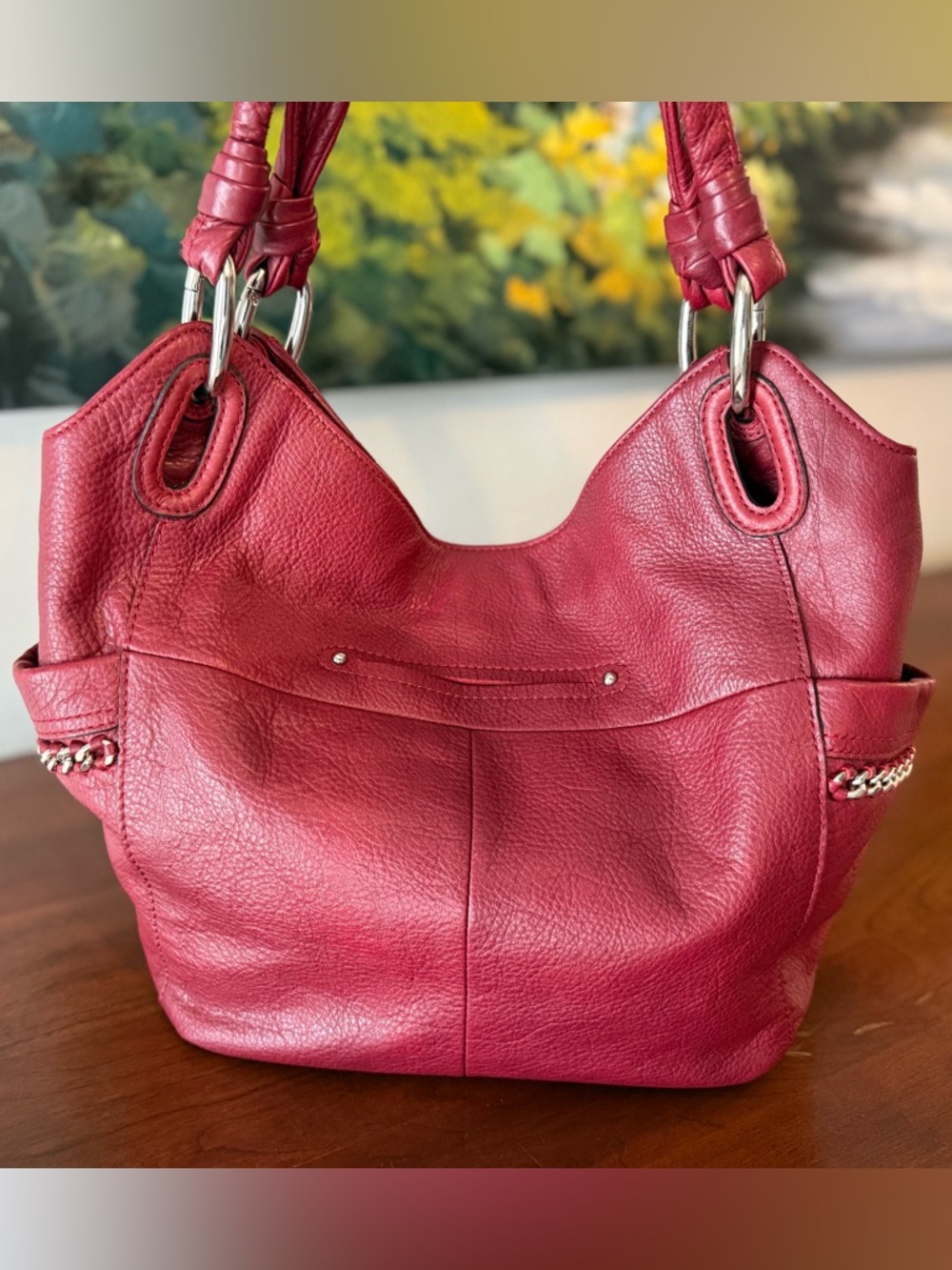 🔥 Y2K Slouchy Red Leather Bag | B. Makowsky | Leopard Lining |
Statement Tote 🔥 - Picture 8 of 15